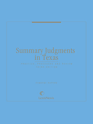 cover image of Summary Judgments in Texas